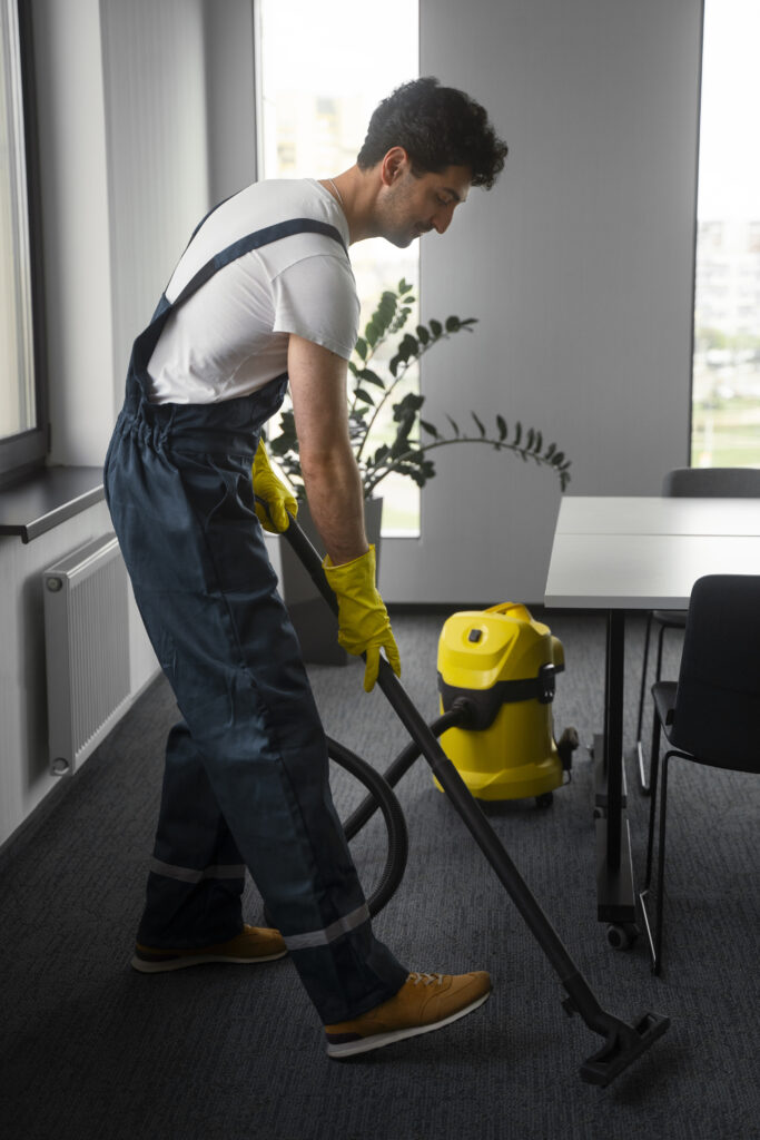 carpet cleaning service in an office 