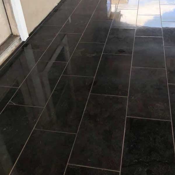 Granite surface after professional cleaning and polishing by Alamo Steam Team in San Antonio, TX