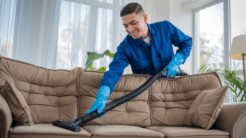 Expert upholstery cleaning services for residential and commercial furniture in San Antonio, TX by Alamo Steam Team